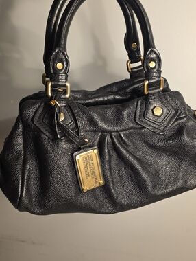 Marc Jacobs Classic Q Baby Groovee Black Leather Handbag